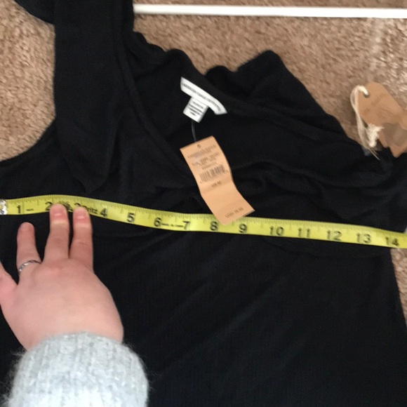 NWT AEO one shoulder black dress - Picture 7 of 7